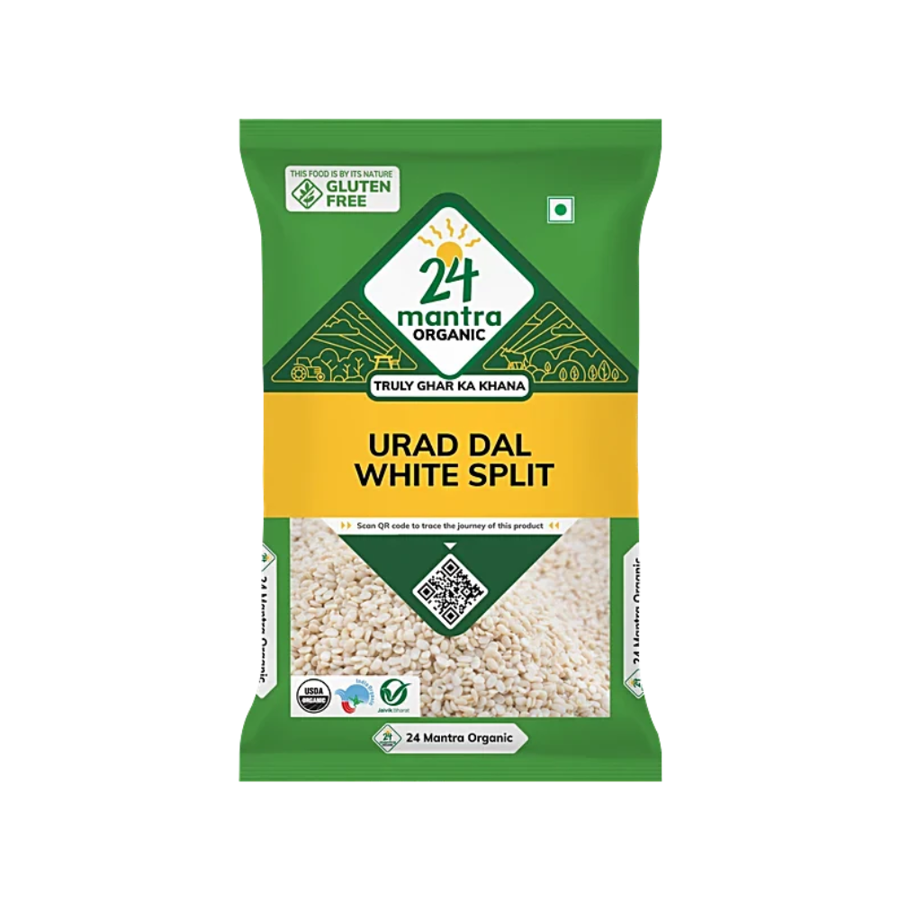 24 Mantra Organic Urad White Split 2 Lb