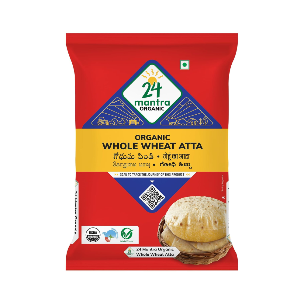 24 Mantra Organic Whole Wheat Flour 2.2 Lb
