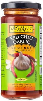 Mothers Red Chilli Garlic Chutney 250Gm