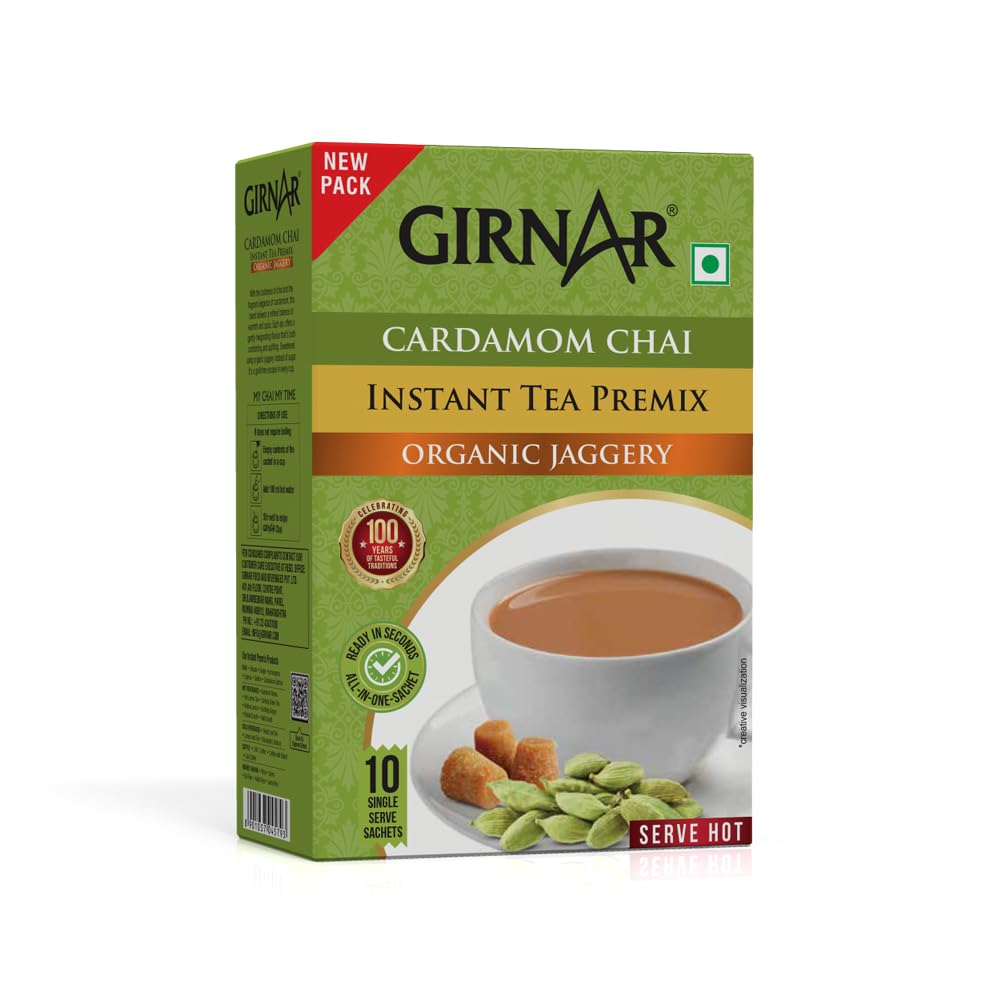 Girnar Instant Cardamom Tea With Jaggery 220 Gm