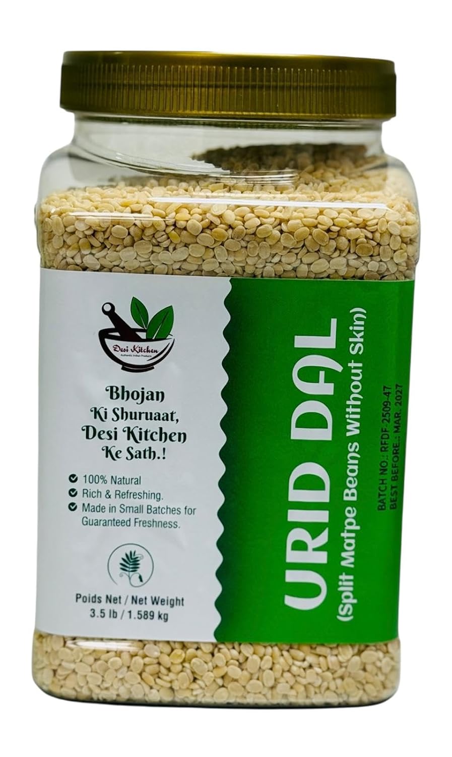 Desi Kitchen Urad Split 3.5 Lb