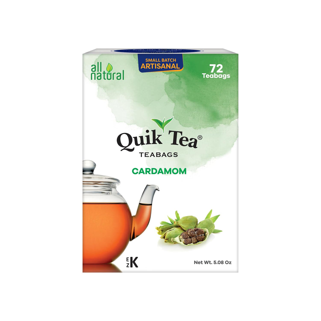 Quik Tea Cardamom Teabags 72 Ct 144 Gm