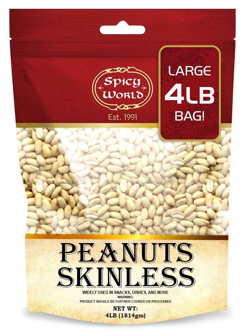 Spicy World Peanuts Skinless 400 Gm