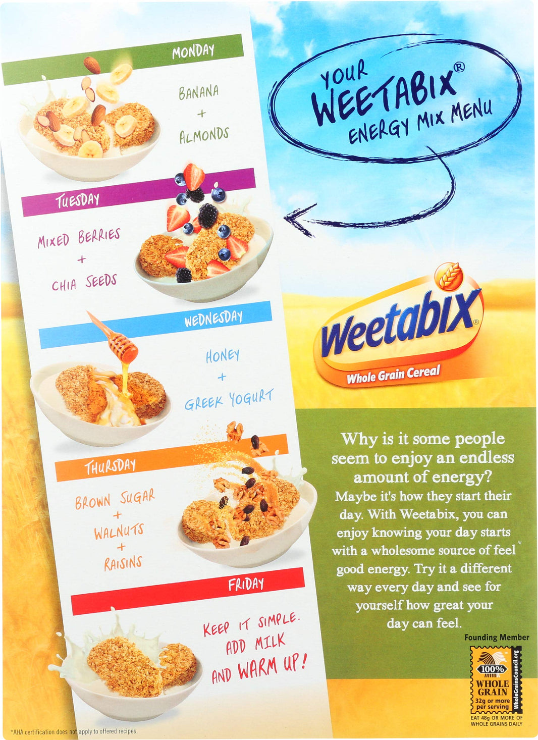 Weetabix Whole Grain Cereal 24 Biscuits
