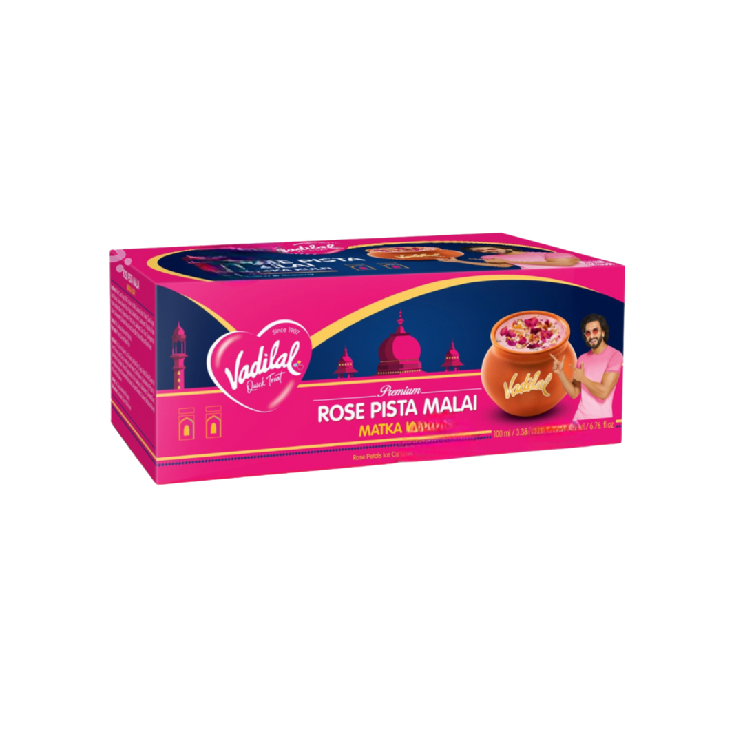 Vadilal Matka Kulfi Rose Pista