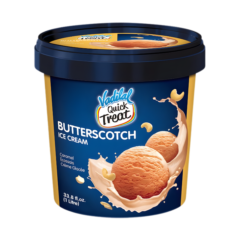 Vadilal Butterscotch Ice Cream 1 Liter