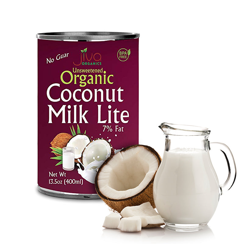 Jiva Organic Coconut Milk Lite 7% 400Ml