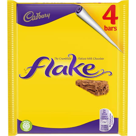 Cadbury Flake Bar 4 Pk 80 Gm