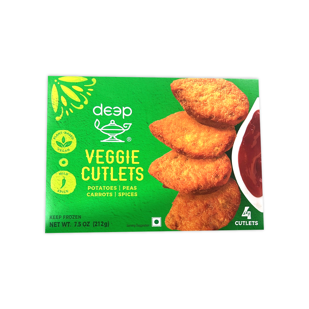 Deep Veggie Cutlet 4 Pc