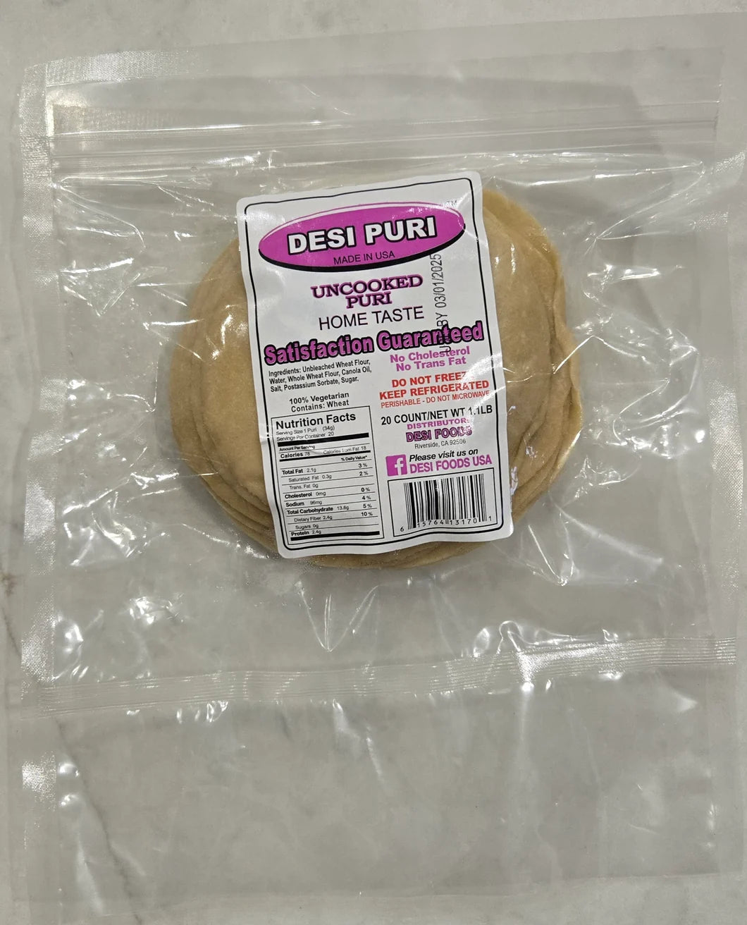 Desi Puri 20 Ct