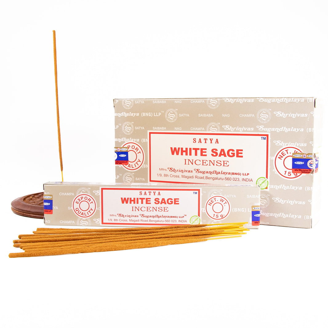 Satya White Sage Incense 12x15 Gm