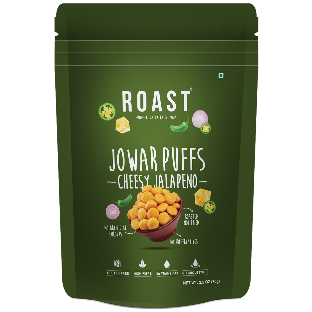 Roast Foods Jowar Puff Cheesy Jalapeno 70g