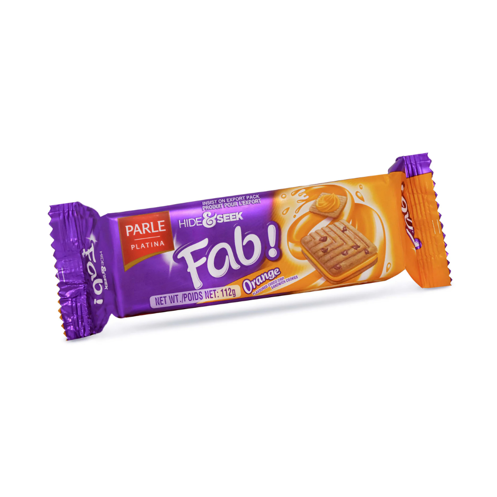 Parle Hide & Seek Fab Orange Biscuit 112g
