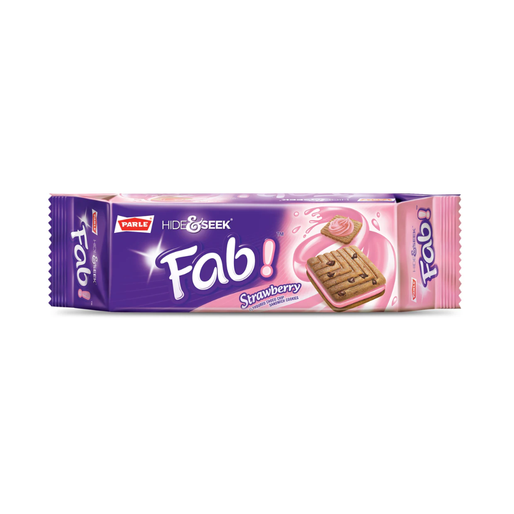 Parle Hide & Seek Fab Strawberry Biscuit 112g
