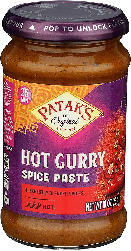 Pataks Hot Curry Paste 283 Gm