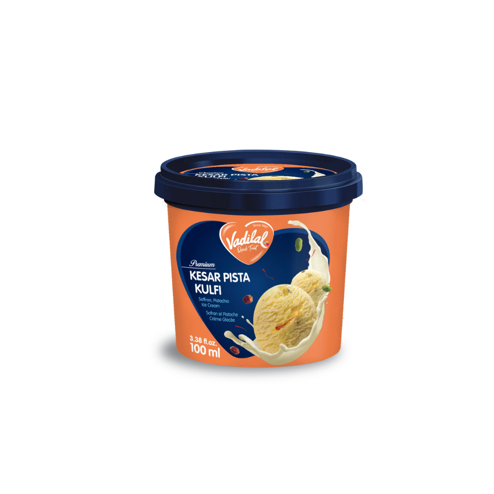Vadilal Kesar Pista Kulfi Ice Cream 100g