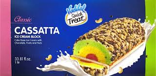 Vadilal Classic Cassatta Ice Cream Block ( Bulk)