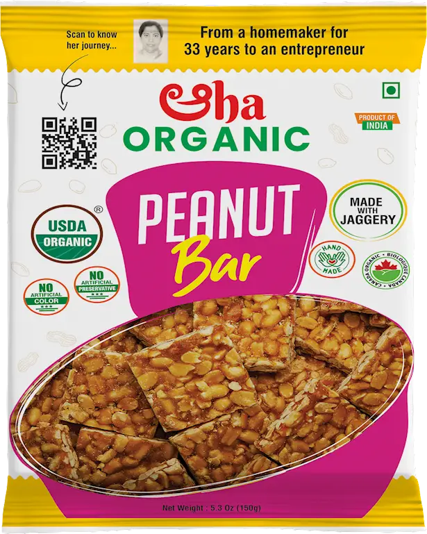 Aha Organic Peanut Chikki 150Gm