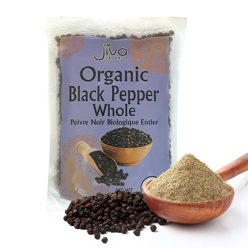 Jiva Organic Black Pepper Whole 1Lb