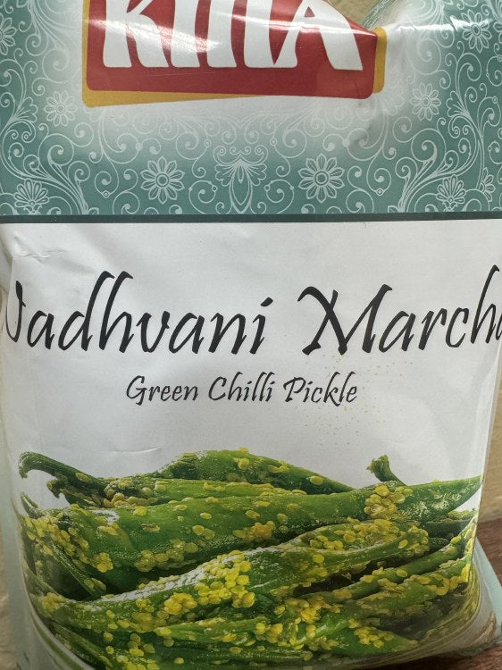KMA Wadhvani Marcha Green Chilli Pickle 200g
