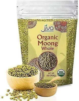 Jiva Organic Moong Whole 2Lb