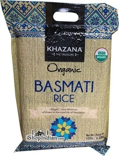 Khazana Organic Basmati Rice 10 Lb