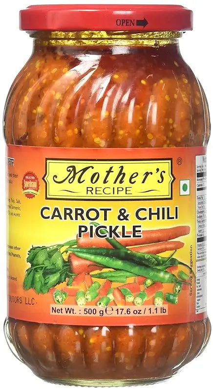 Mothers Carrot & Chilli Pickle 500Gm