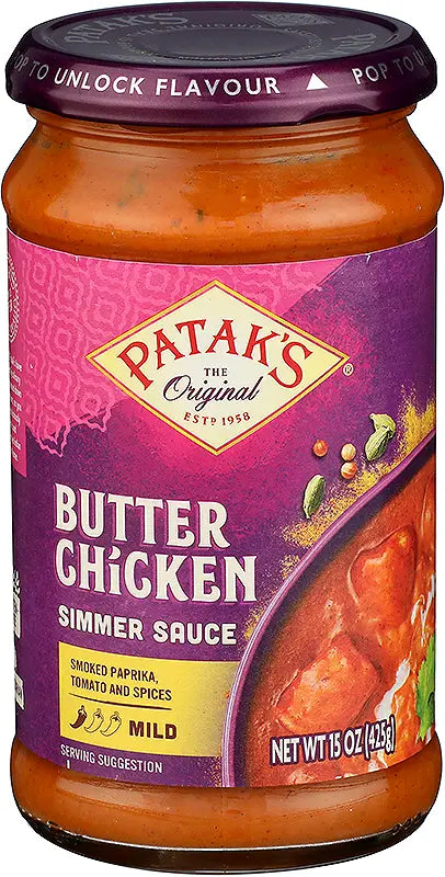 Pataks Butter Chicken Simmer Sauce 425Gm