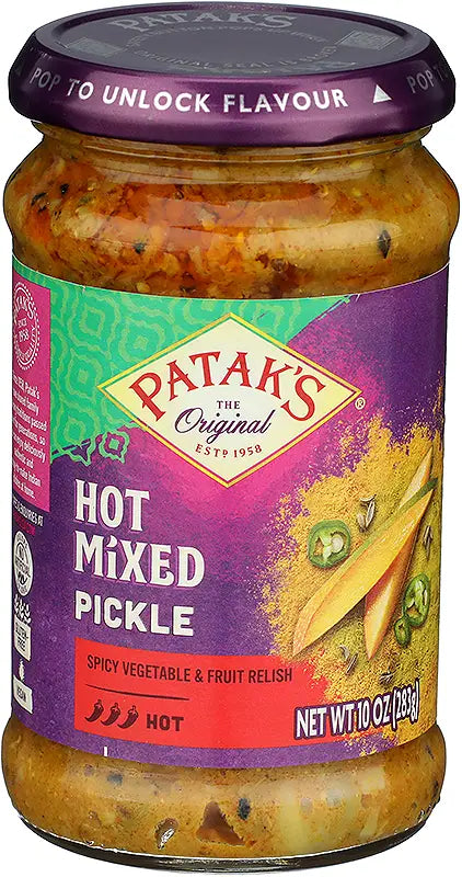 Pataks Hot Mixed Pickle 283 Gm
