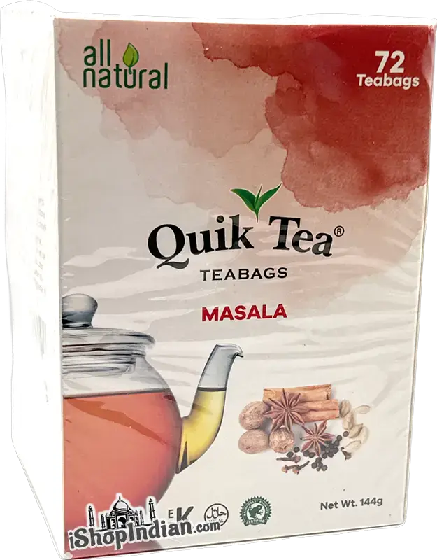 Quik Tea Masala Teabags 72 Ct 144 Gm