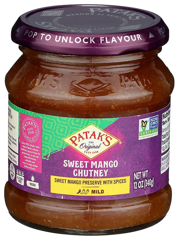 Pataks Sweet Mango Chutney 340Gm