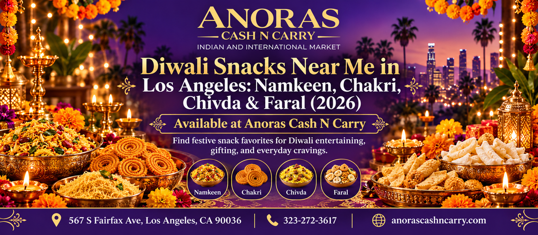 Diwali Snacks Near Me in Los Angeles: Namkeen, Chakri, Chivda & Faral (2026)