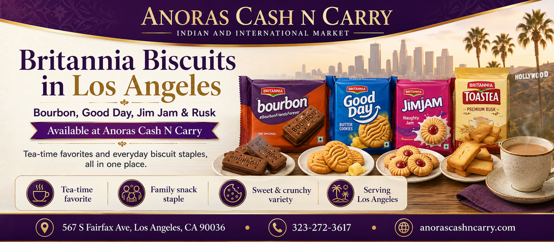 Britannia Biscuits in Los Angeles: Bourbon, Good Day, Jim Jam & Rusk