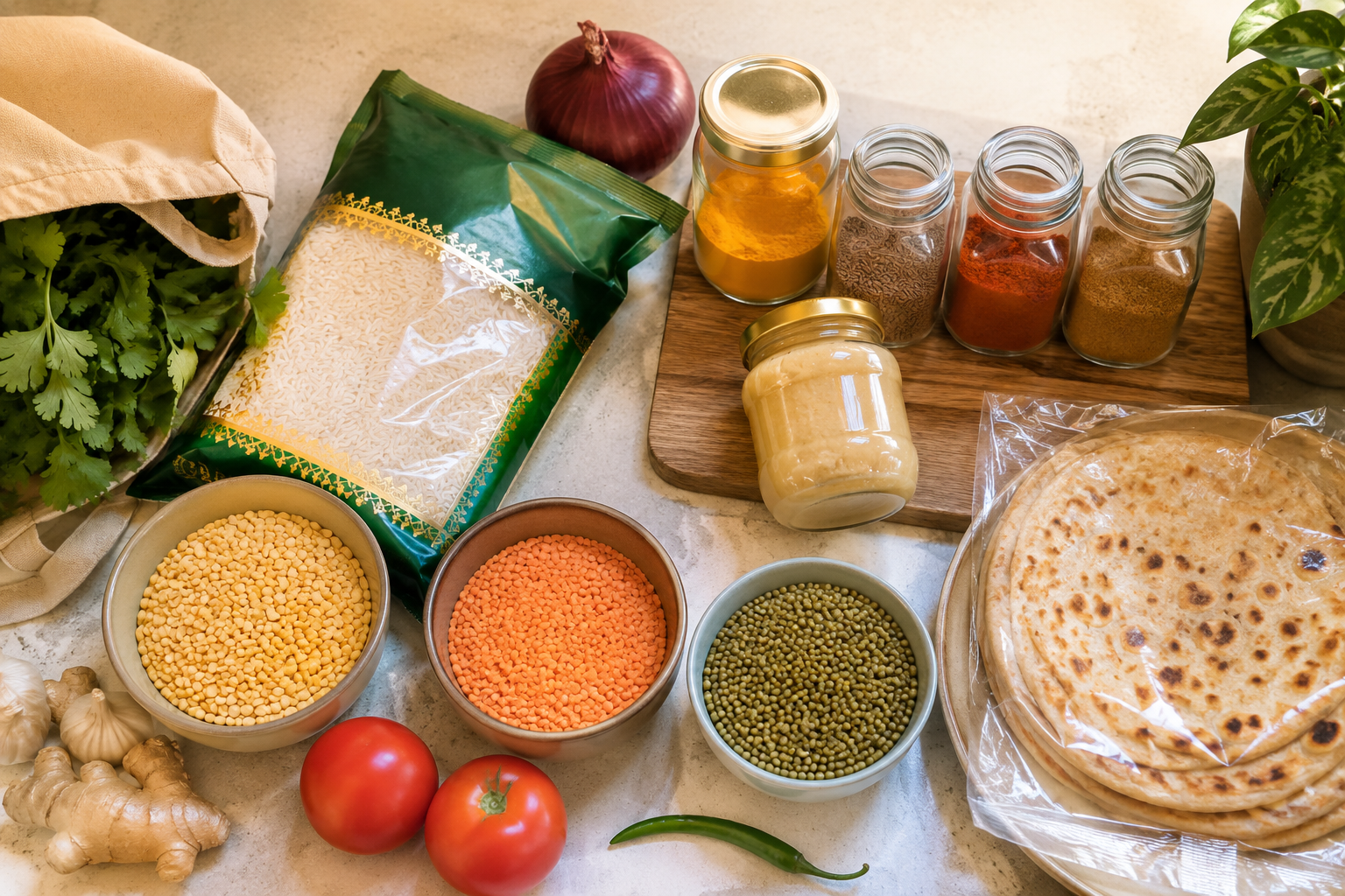 What Should I Buy at an Indian Grocery Store If I’m Cooking Indian Food at Home for the First Time?