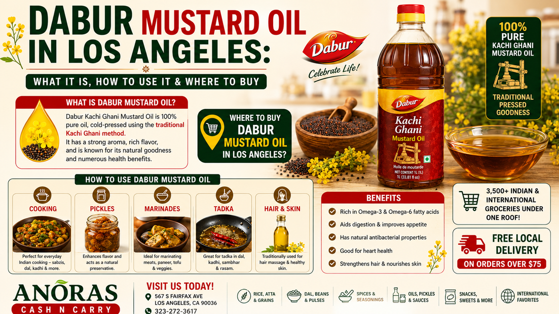 Dabur Mustard Oil in Los Angeles: What It Is, How to Use It & Where to Buy