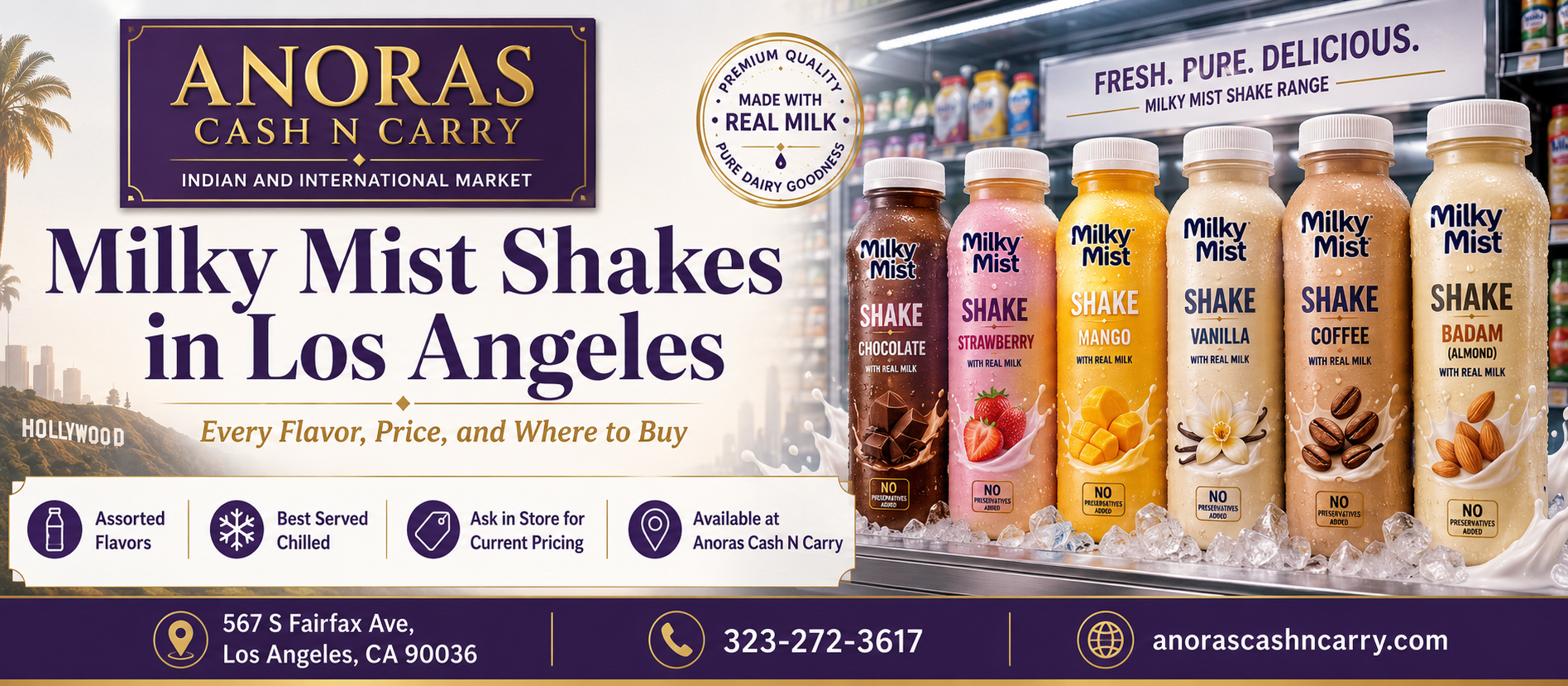 Milky Mist Shakes in Los Angeles: Every Flavor, Price, and Where to Buy