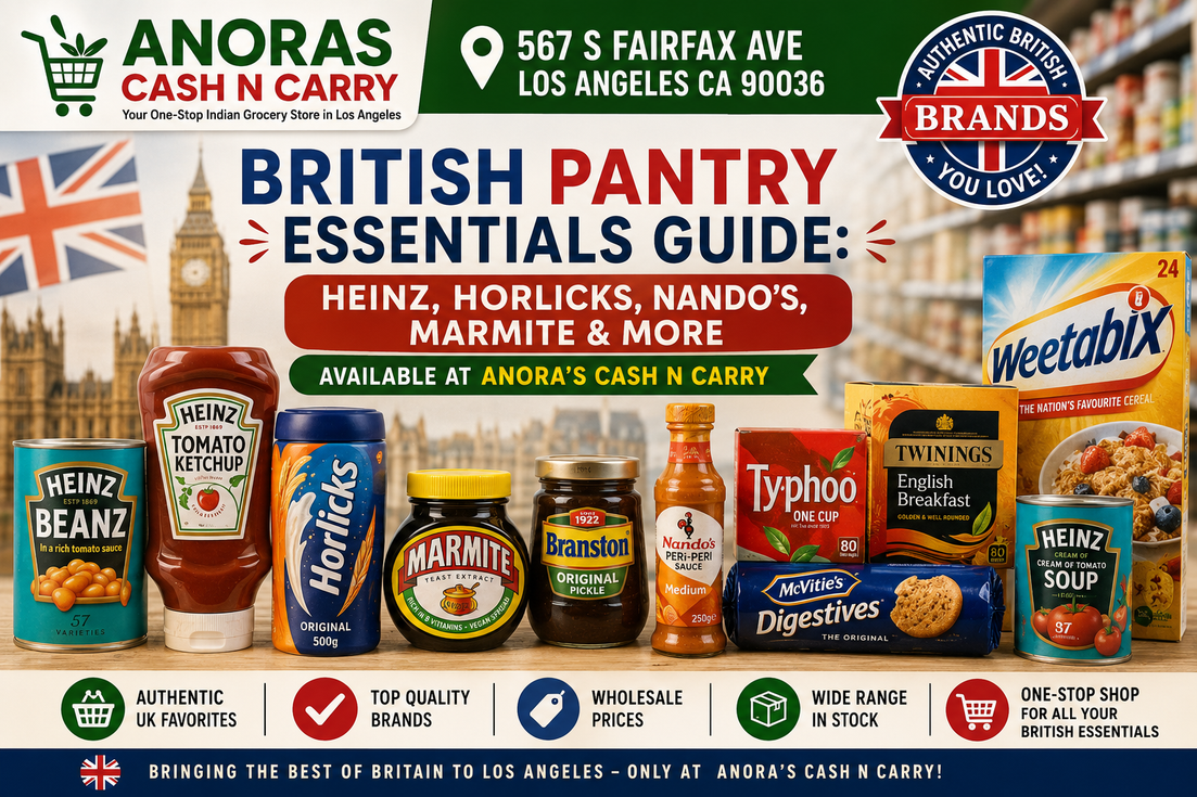 British Pantry Essentials Guide: Heinz, Horlicks, Nando's, Marmite & More — Available at Anora's Cash n Carry