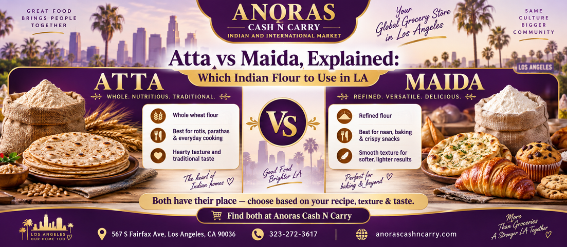 Atta vs Maida, Explained: Which Indian Flour to Use in LA