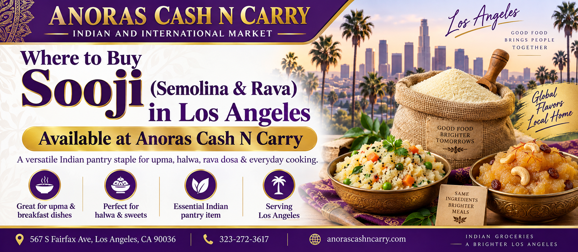 Where to Buy Sooji (Semolina & Rava) in Los Angeles