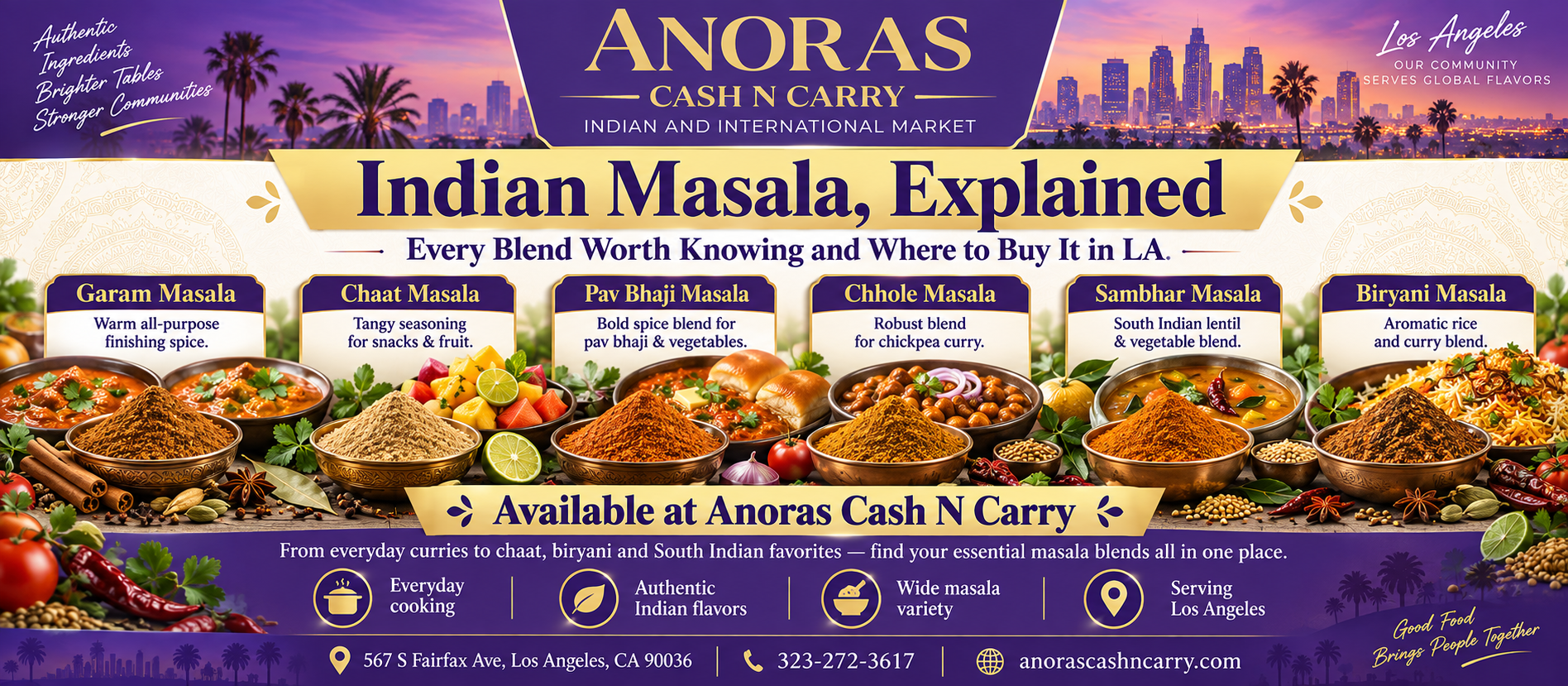 Indian Masala, Explained: Every Blend Worth Knowing and Where to Buy It in LA
