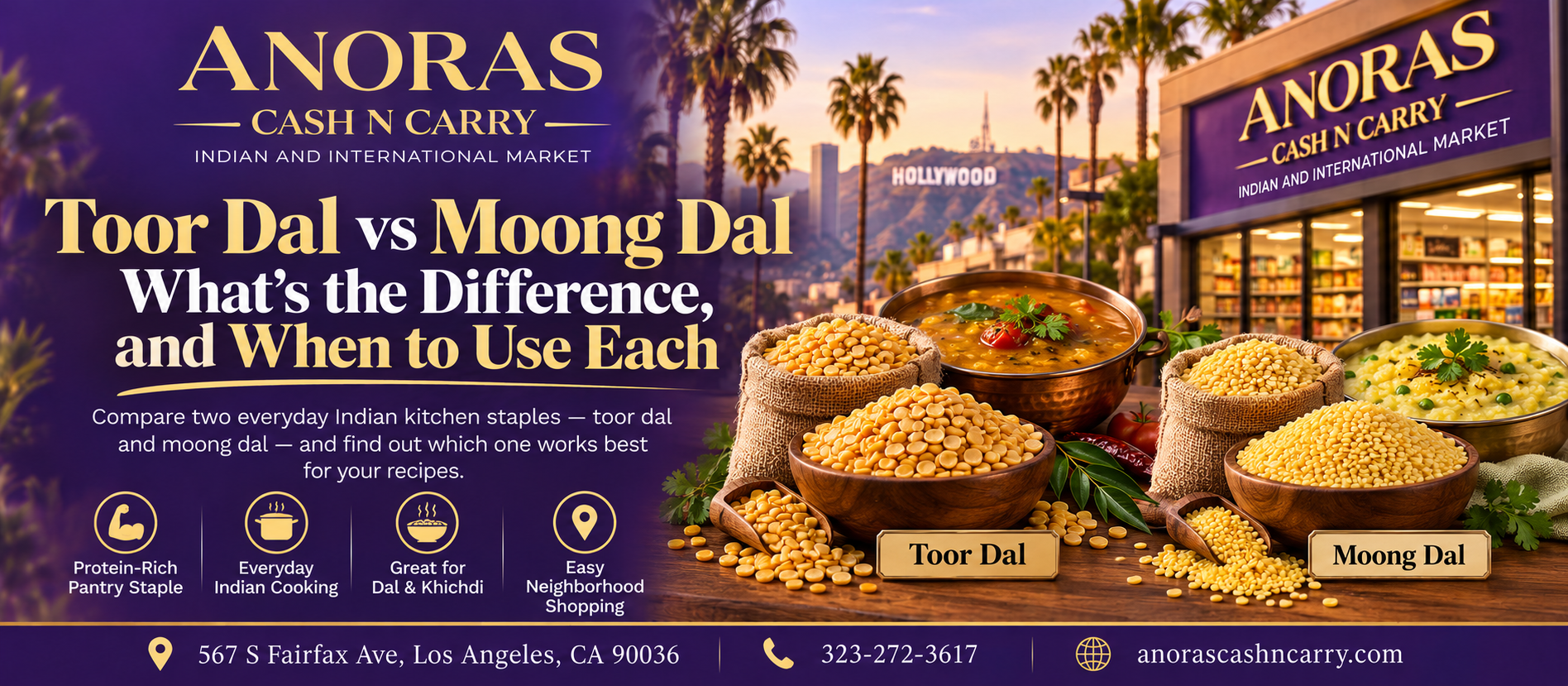 Toor Dal vs Moong Dal: What's the Difference, and When to Use Each