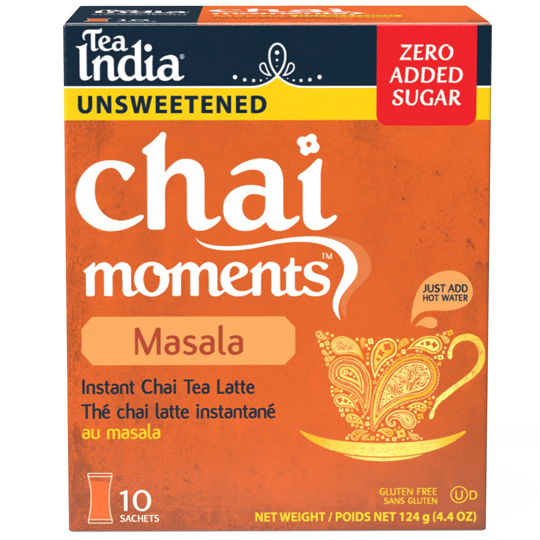 Tea India Chai Moments Masala Tea Mix Unsweetened 6X10 Pack