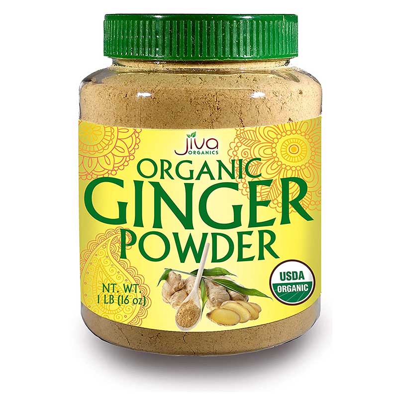 Jiva Organic Ginger Pdr 1Lb Jar