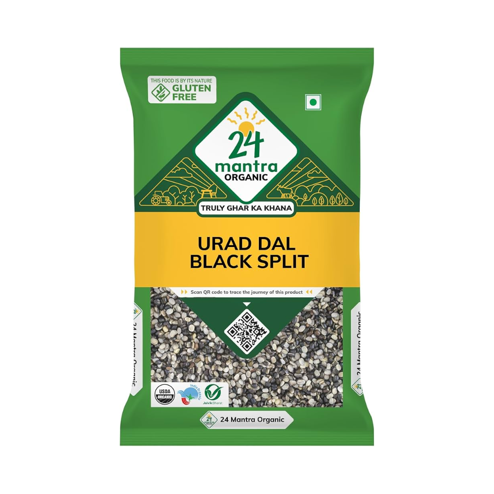 24 Mantra Organic Urad Black Split 2 Lb