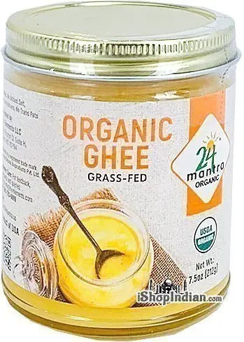 24 Mantra Organic Grass-fed Ghee 7.5 Oz