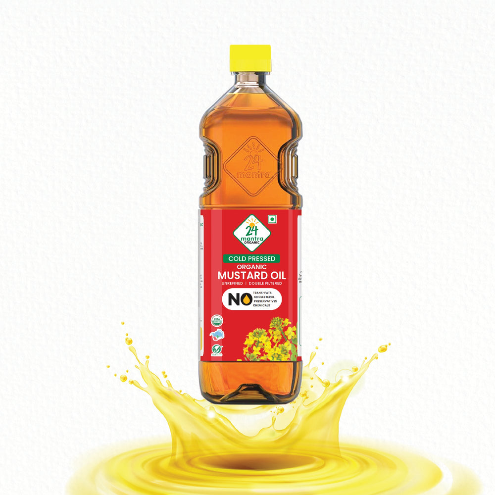 24 Mantra Cold Pressed Mustard Oil 1 Liter