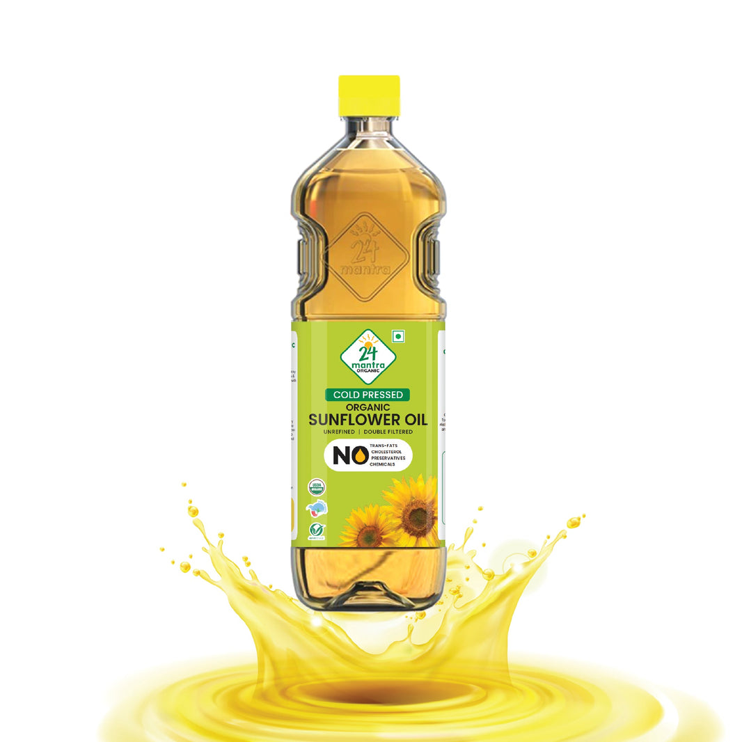 24 Mantra Cold Pressed Organic Sunflower Oil 2 Liter