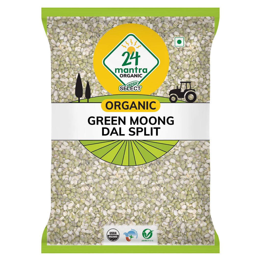 24 Mantra Org Green Moong Spilt 2Lb