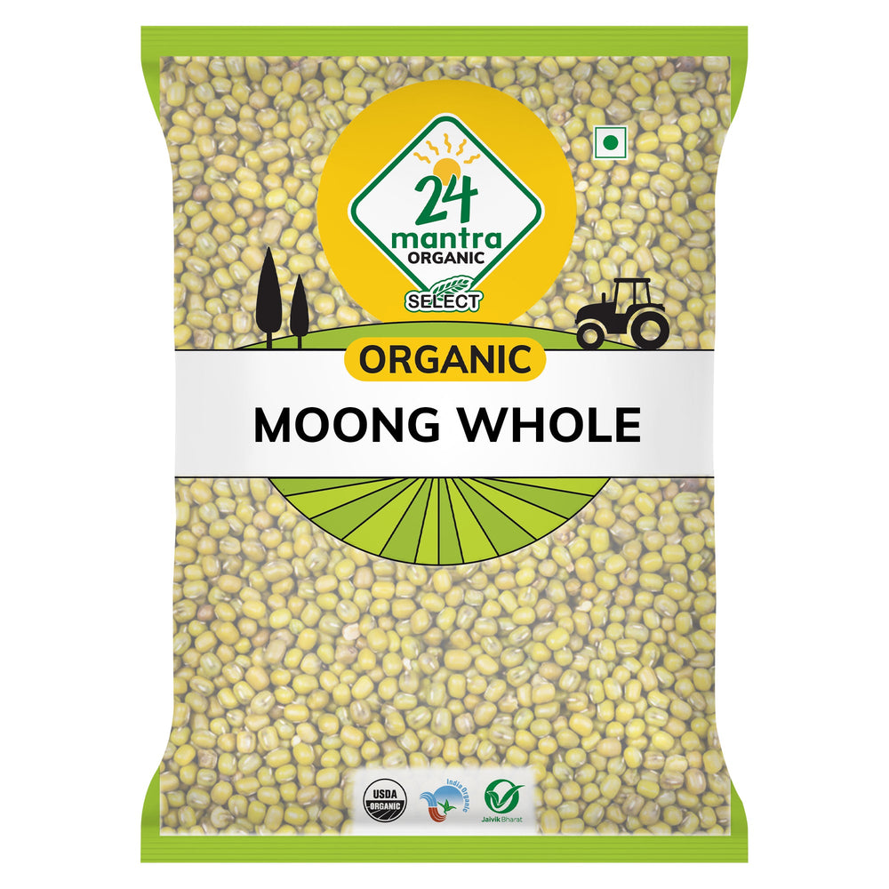 24 Mantra Org Moong Green Whole 4Lb