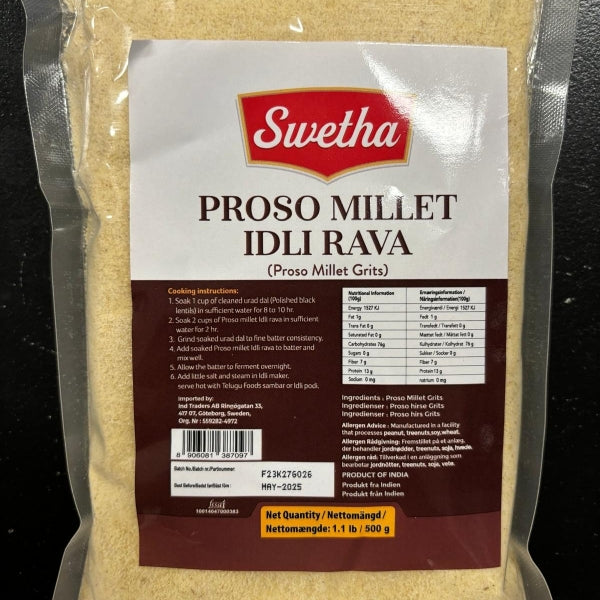Swetha Proso Millet Idli Rava 2 Lb